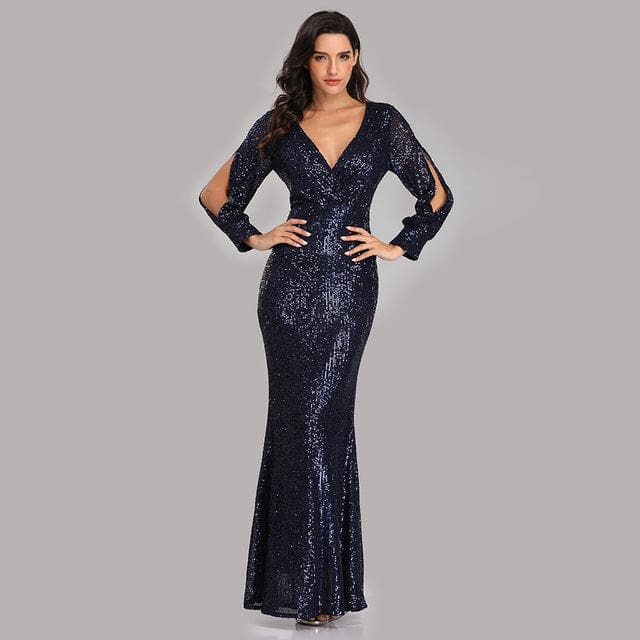 shine sequin sparkle elegant women party gowns