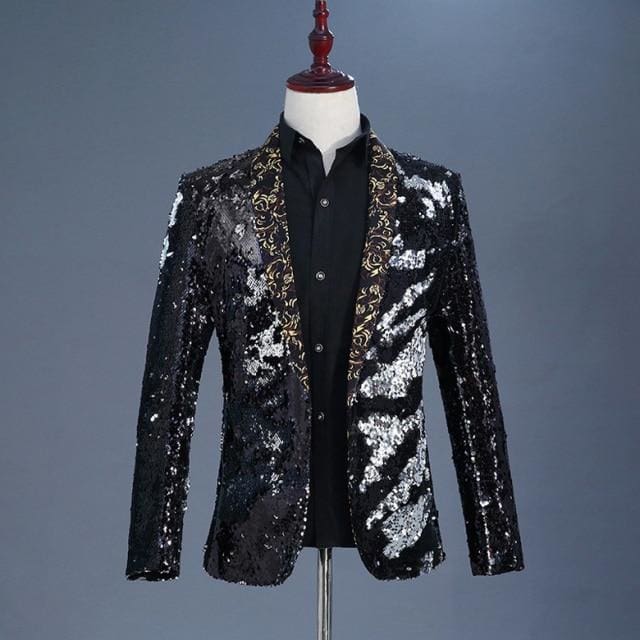 shiny sequin shawl collar tuxedo men suit