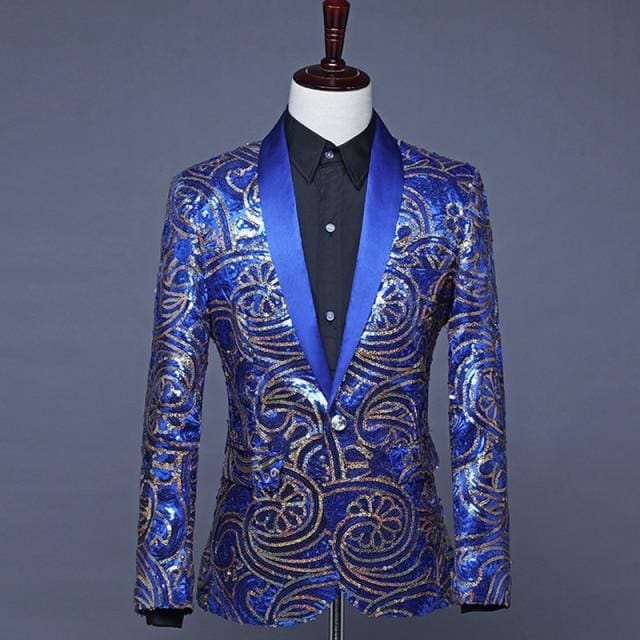 shiny sequin shawl collar tuxedo men suit