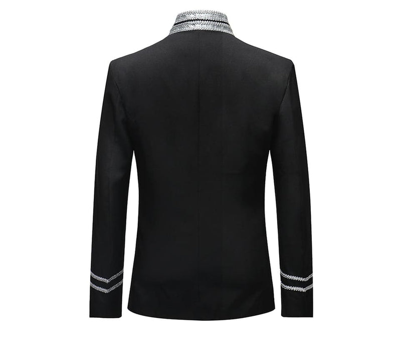 single breasted suit drama costume party blazer