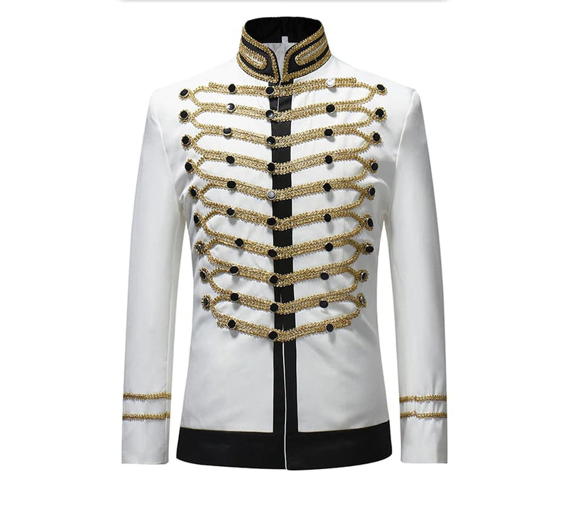 single breasted suit drama costume party blazer