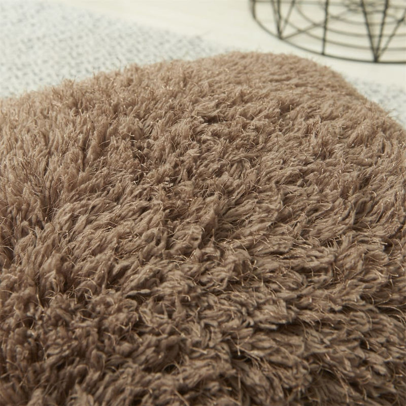 soft fur solid color cushion cover