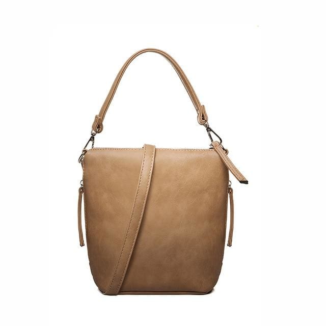 soft pu leather women shoulder bag with zipper lmuddy / mini(max length<20cm)