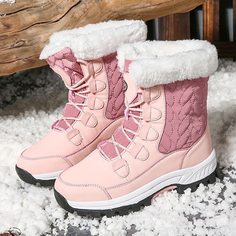 Soft Suede Leather Fleece Warm Wool Women Winter Boots WOMEN BOOTS