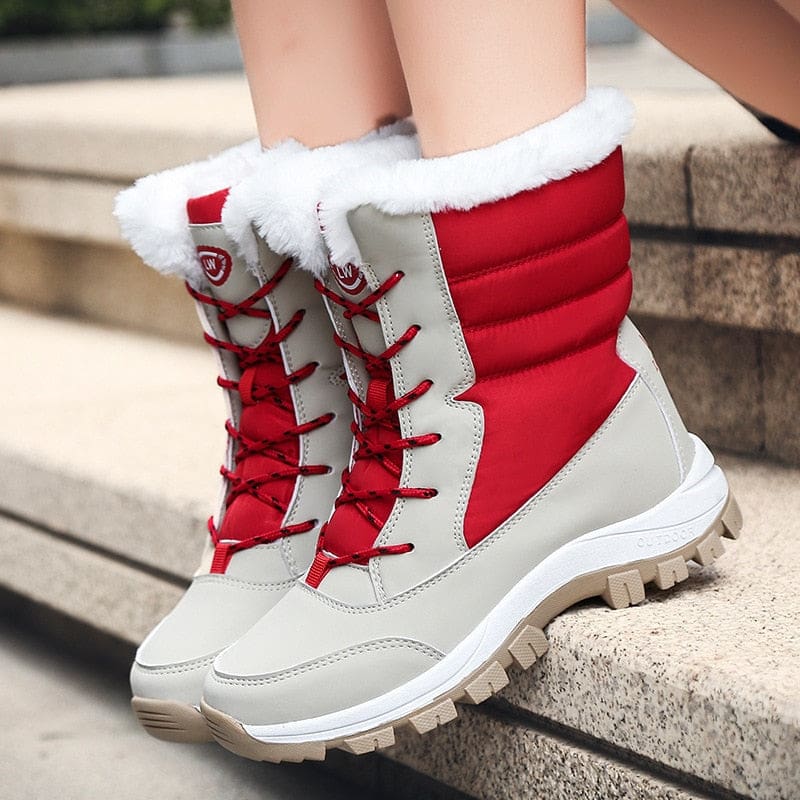 Soft Suede Leather Fleece Warm Wool Women Winter Boots WOMEN BOOTS