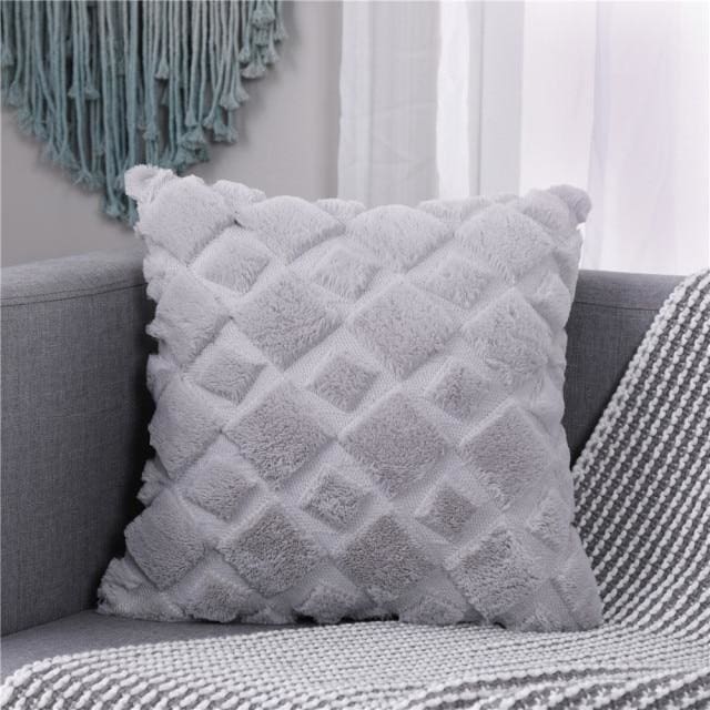 solid color geometric decorative cushion covers