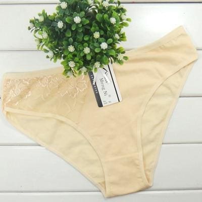 solid high quality sexy lace cotton women underwear