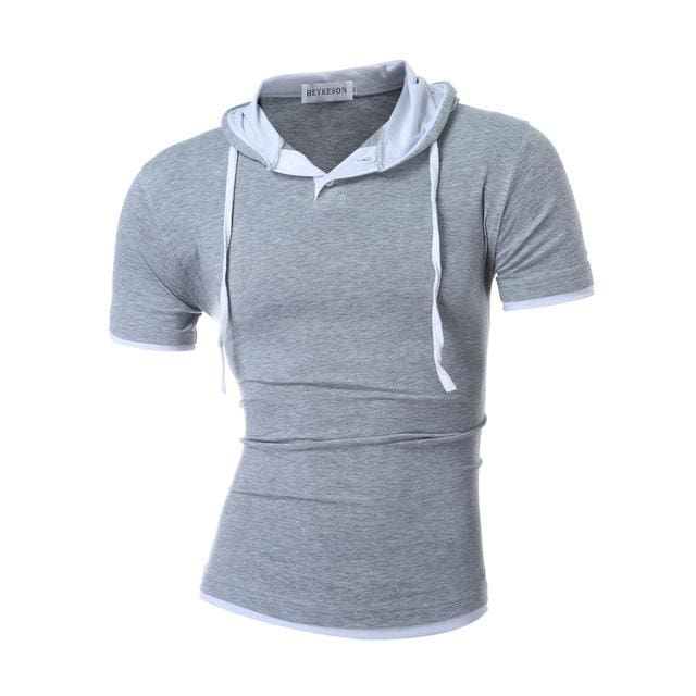 summer fashion hooded sling short-sleeved tees