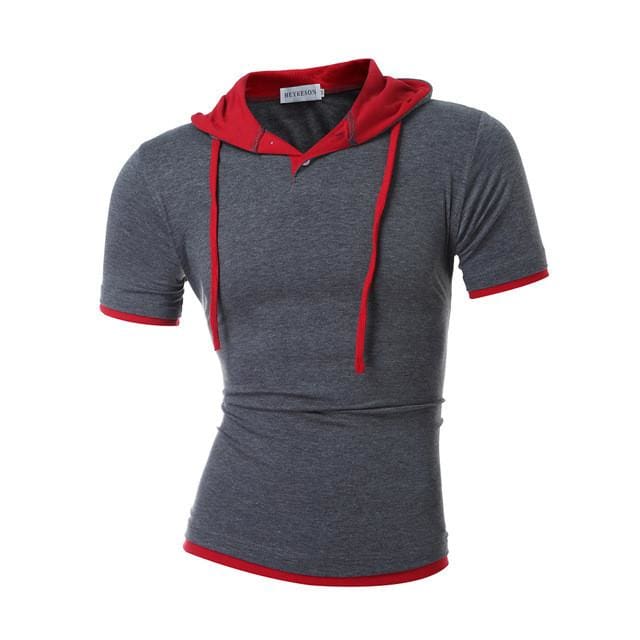 summer fashion hooded sling short-sleeved tees