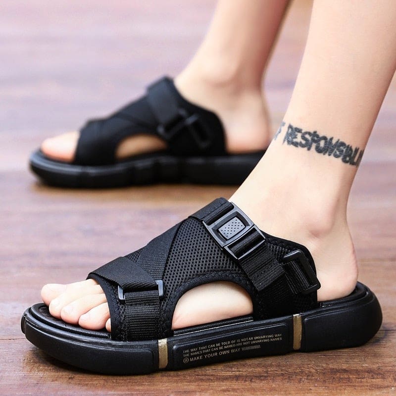 summer mesh gladiator men beach sandals