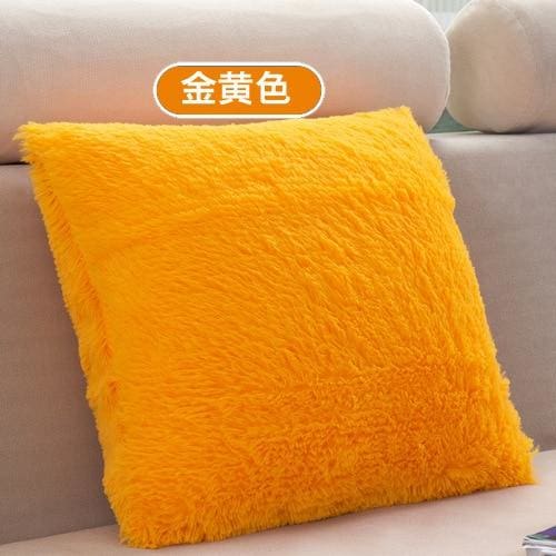super soft plush cushion cover 43cm x 43cm / china / b-golden
