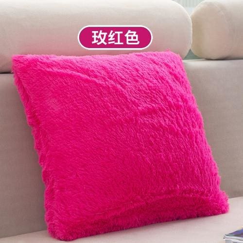 super soft plush cushion cover 43cm x 43cm / china / b-rose