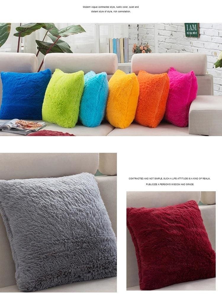 super soft plush cushion cover