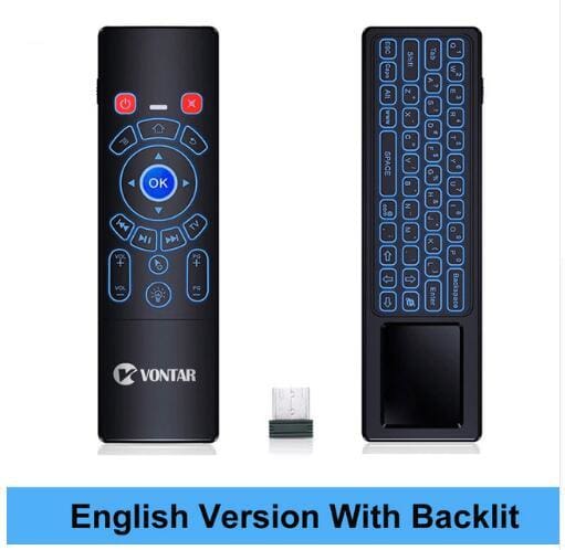 t6 plus backlit 2.4ghz air mouse mini wireless keyboard & touchpad remote control for android tv box t6 plus backlit en