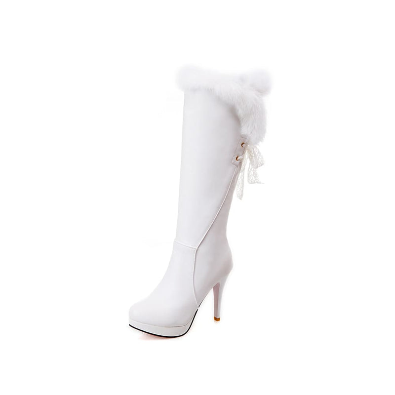 Thick High Heel Long Waterproof Party Fetish Winter Boots WOMEN BOOTS