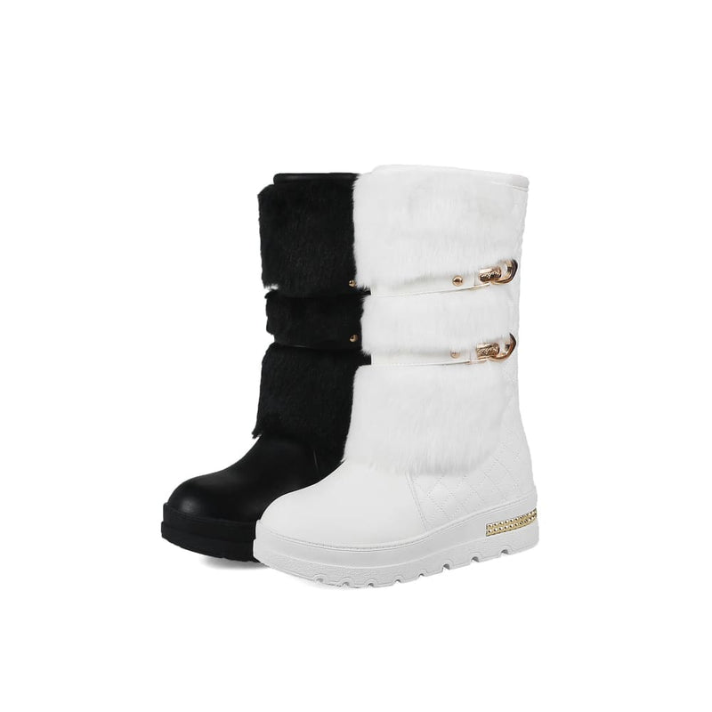 Thick Plush Waterproof Non-Slip Winter Snow Boots For Women WOMEN BOOTS
