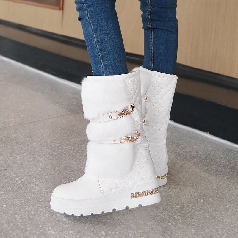 Thick Plush Waterproof Non-Slip Winter Snow Boots For Women WOMEN BOOTS