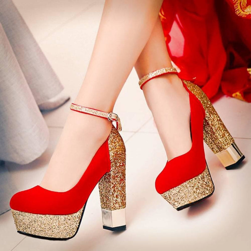 top quality bling upper pumps