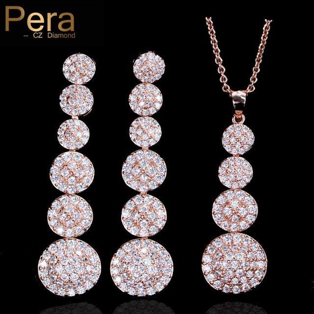 trendy women engagement party jewelry rose gold color