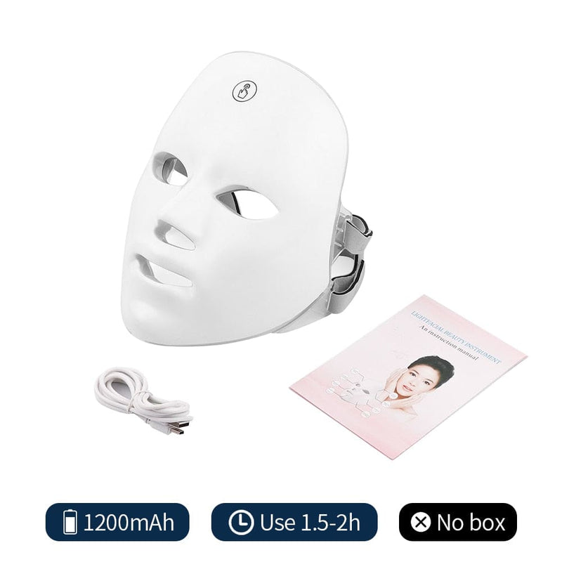 USB Charge LED Facial Mask Photon Therapy 1200mAh BEAUTY