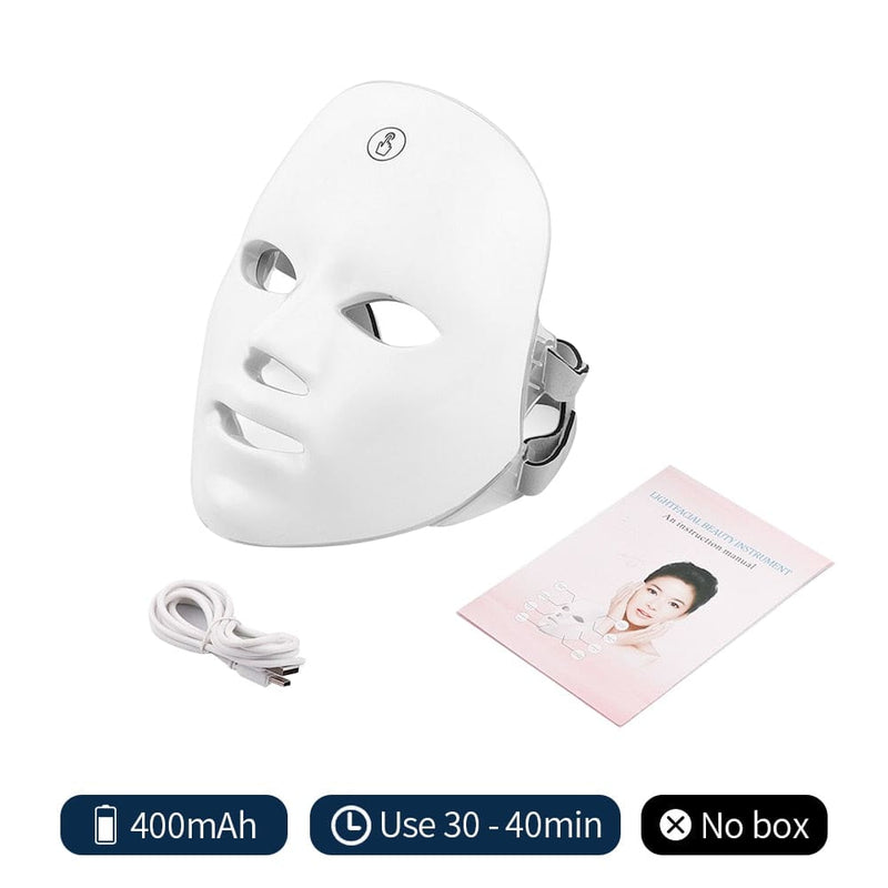 USB Charge LED Facial Mask Photon Therapy 400mAh BEAUTY