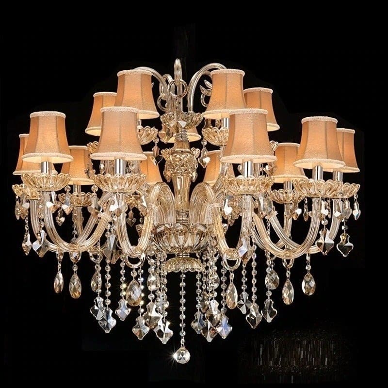 vintage crystal chandelier modern lighting 15 arm lights / outside usa / 7-14 days