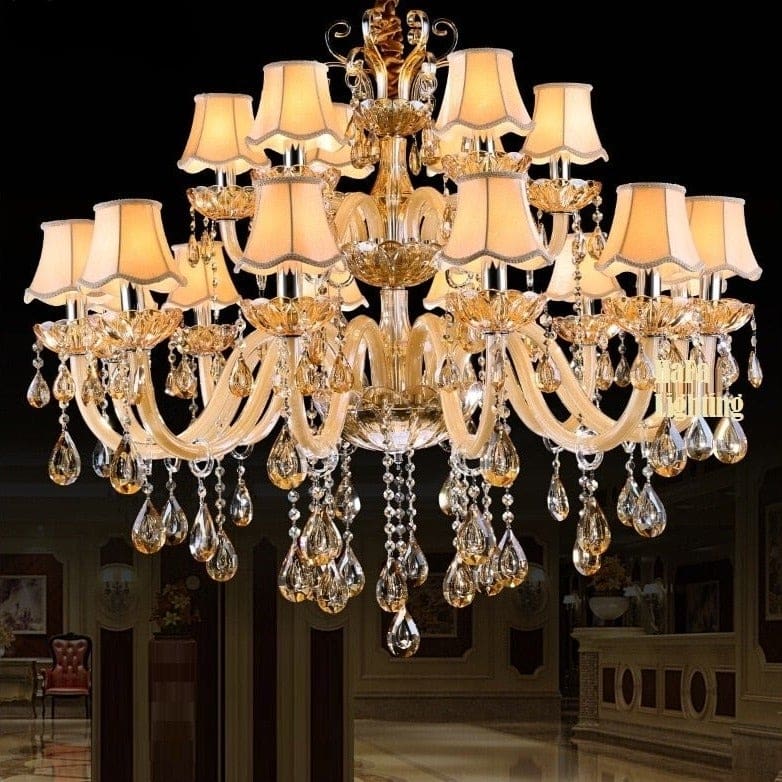 vintage crystal chandelier modern lighting 18 arm lights / outside usa / 7-14 days