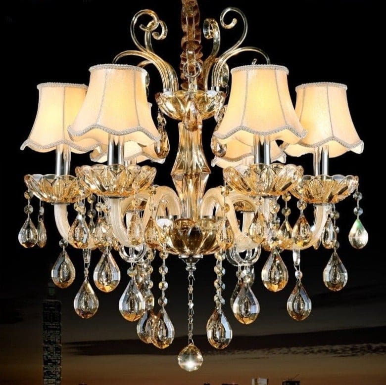 vintage crystal chandelier modern lighting 6 arm lights / outside usa / 7-14 days