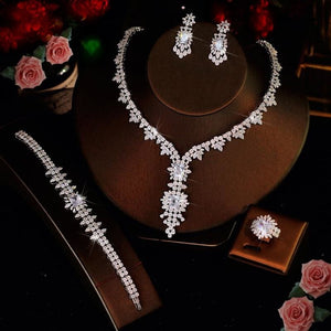 vintage elegant cubic zircon jewelry sets