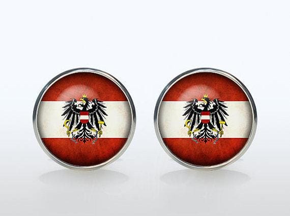 vintage world national symbolic flag cufflinks as shown 1 / clear