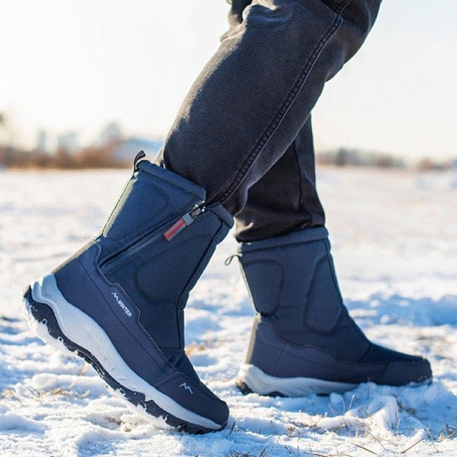 waterproof non slip thick fur winter snow boots