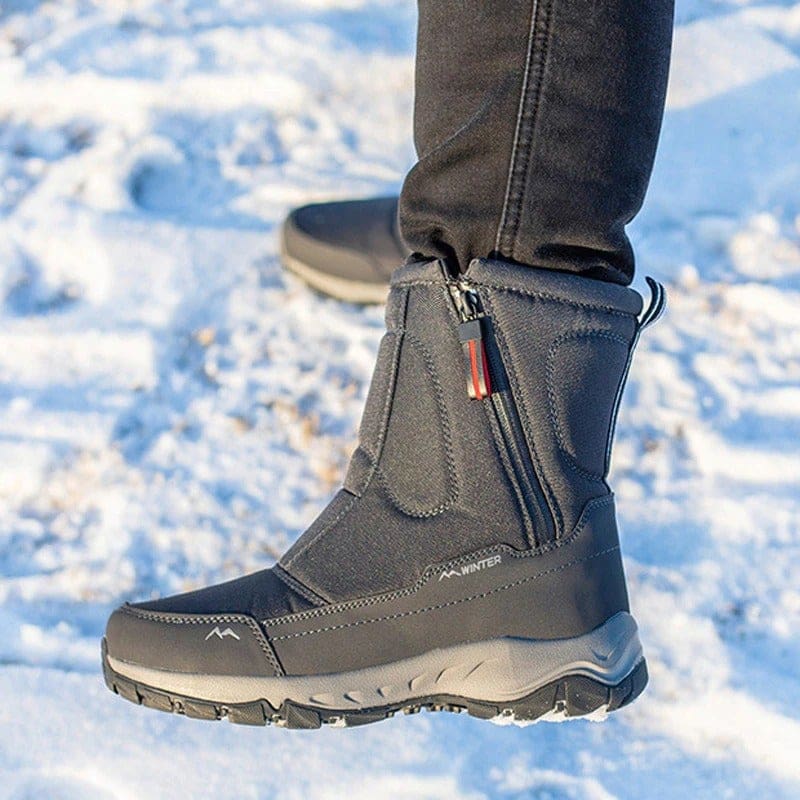 waterproof non slip thick fur winter snow boots