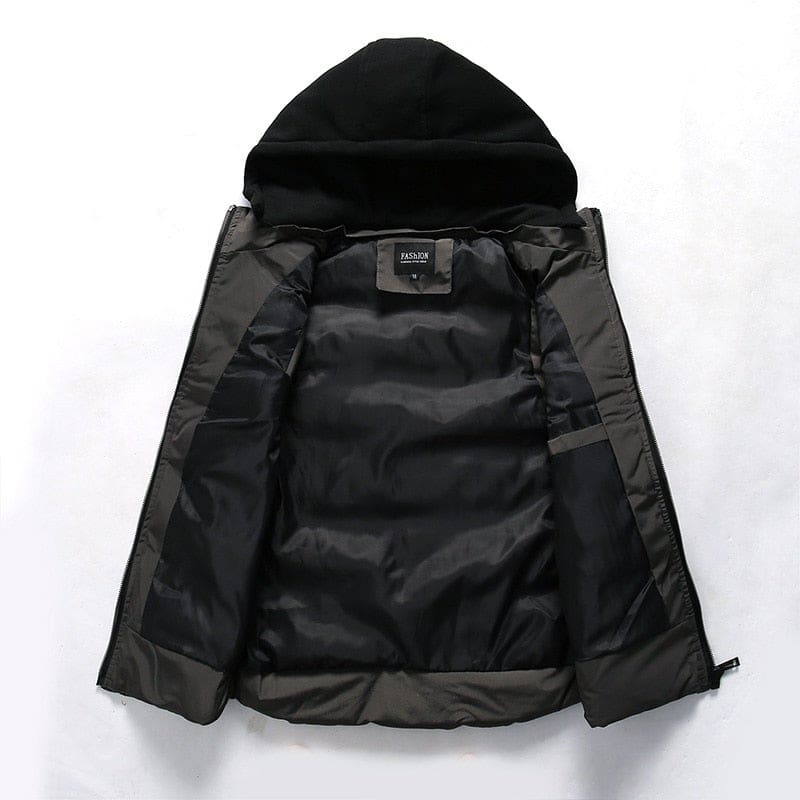 waterproof warm sleeveless fashion hooded casual winter vest