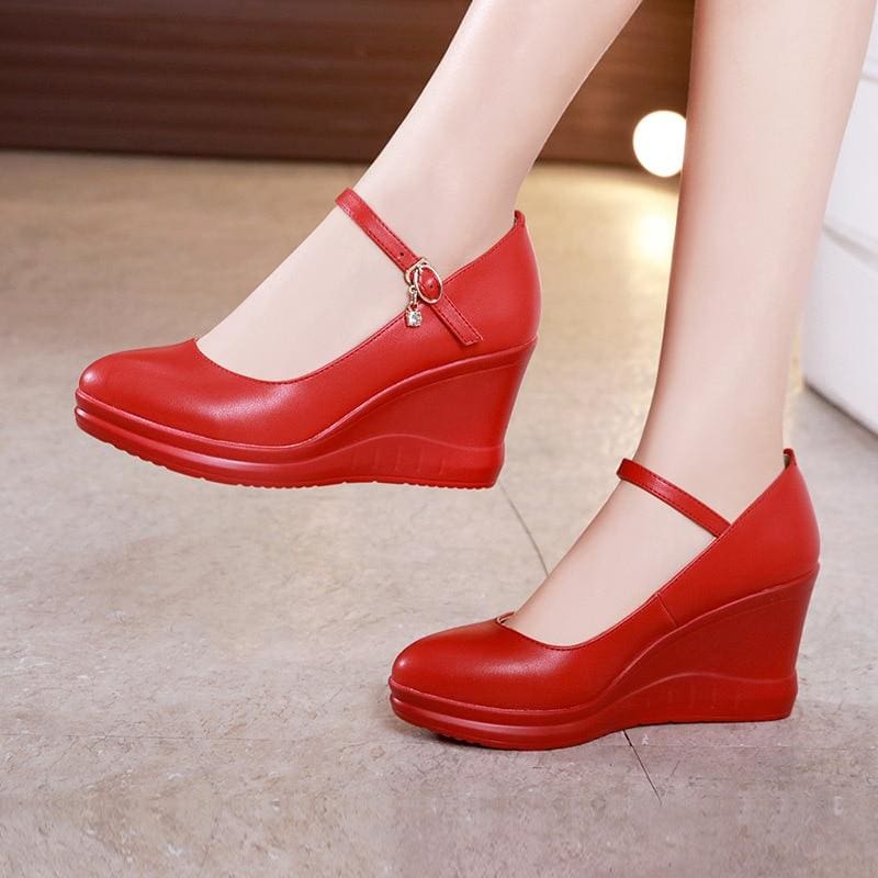 wedges platform high heels shoes for women