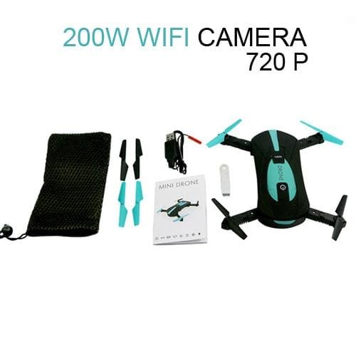 wifi fpv quadcopter mini foldable selfie drone wifi 720p green