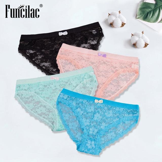 women lace briefs transparent underwear