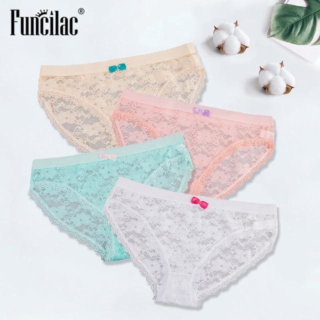 women lace briefs transparent underwear