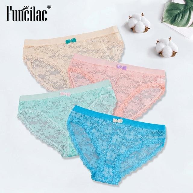 women lace briefs transparent underwear