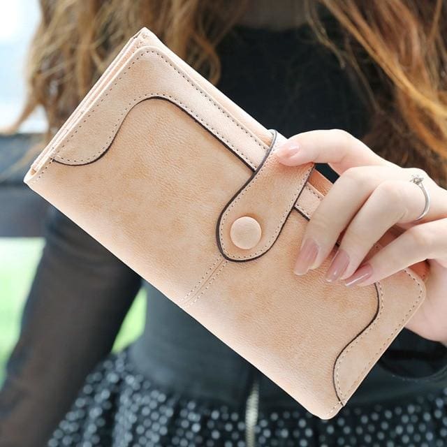 women luxury brand leather wallet khaki a