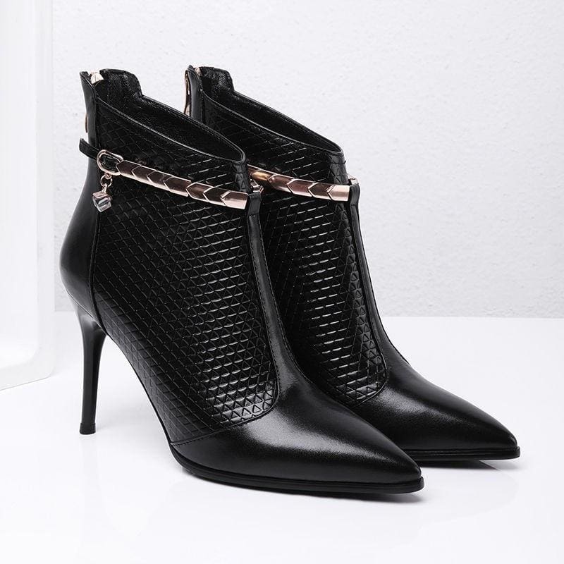 women sexy pointed toe ankle boots