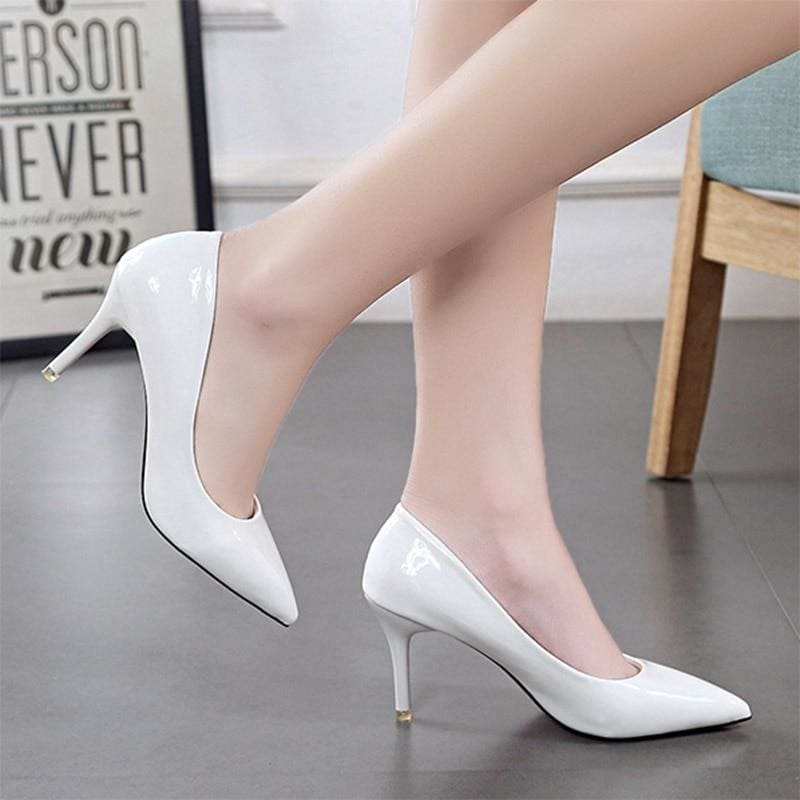 women shoes pointed toe pumps patent leather