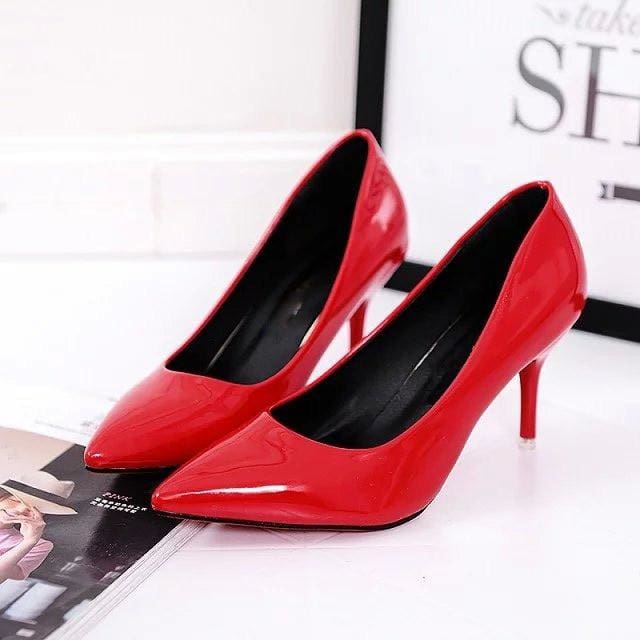 women shoes pointed toe pumps patent leather